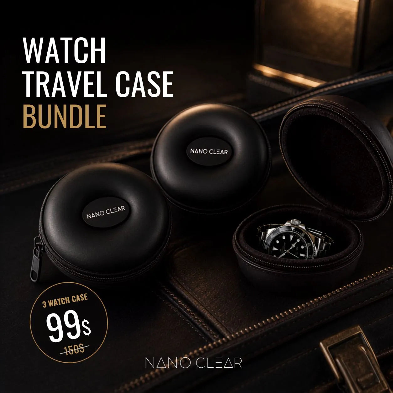 Travel Anti-Shock Luxury Watch Case